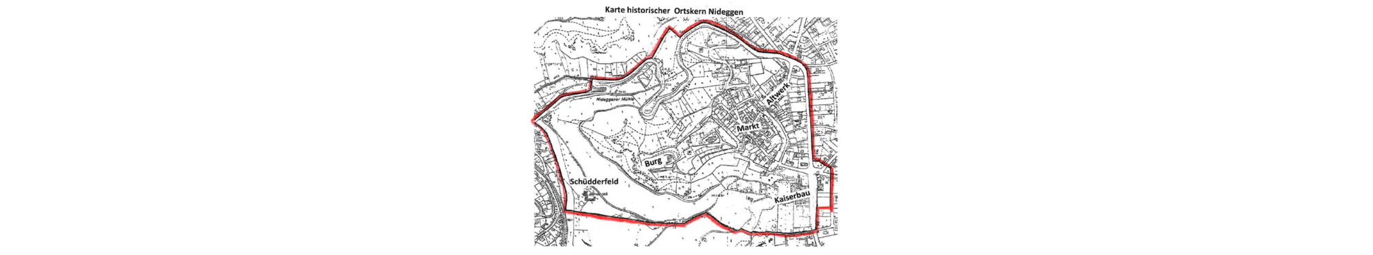 Karte historischer Stadtkern.